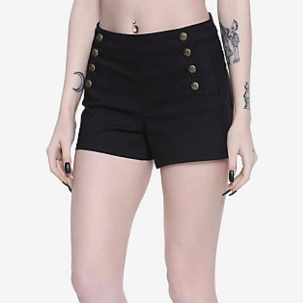 BlackHeart Black High Rise Short